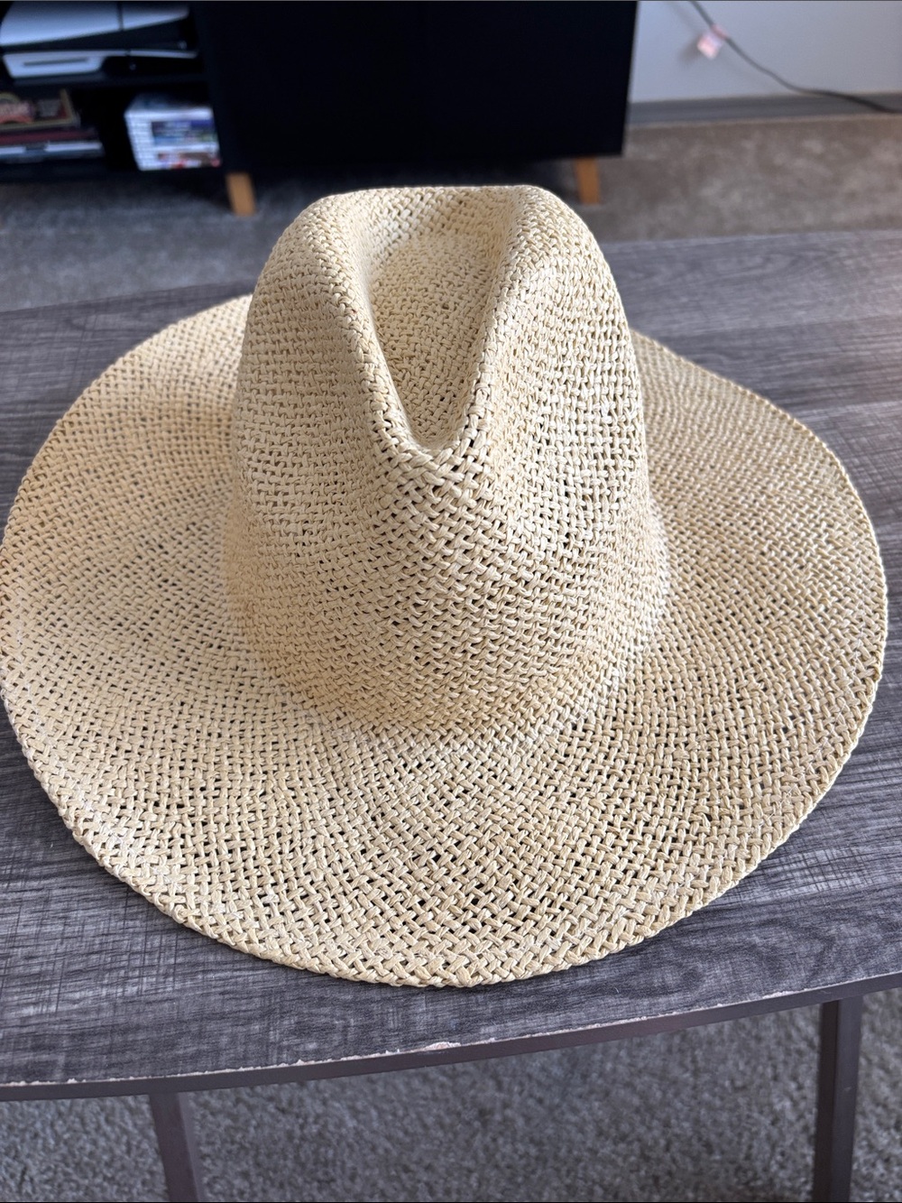 Straw Wide-Brim Sun Hat - Natural